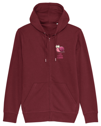 TE UITI CA MELCUL LA BORDURA - lateral Burgundy