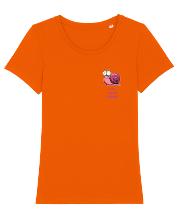 TE UITI CA MELCUL LA BORDURA - lateral Bright Orange