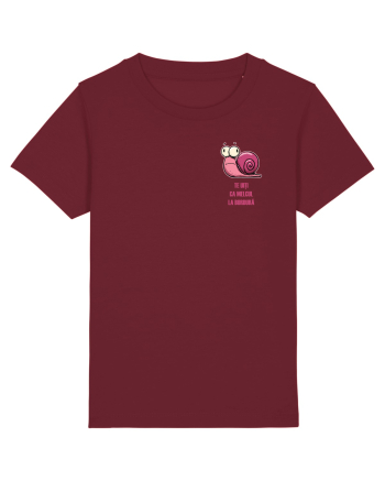 TE UITI CA MELCUL LA BORDURA - lateral Burgundy