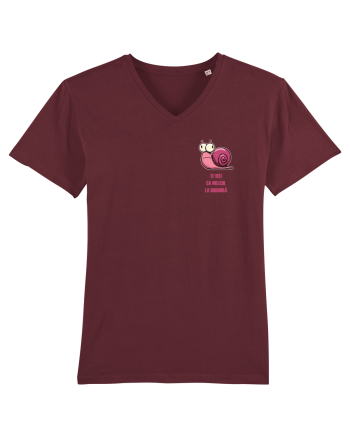 TE UITI CA MELCUL LA BORDURA - lateral Burgundy