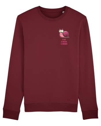 TE UITI CA MELCUL LA BORDURA - lateral Burgundy