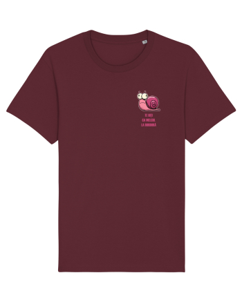 TE UITI CA MELCUL LA BORDURA - lateral Burgundy