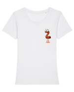 TE UITI CA RAMA  LA BORDURA - lateral Tricou mânecă scurtă guler larg fitted Damă Expresser