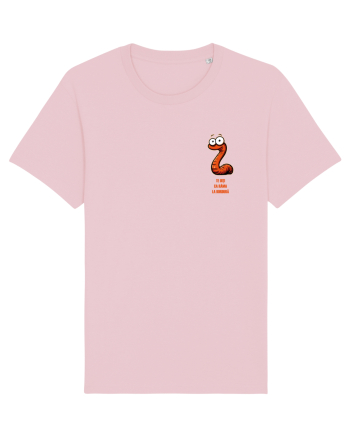 TE UITI CA RAMA  LA BORDURA - lateral Cotton Pink