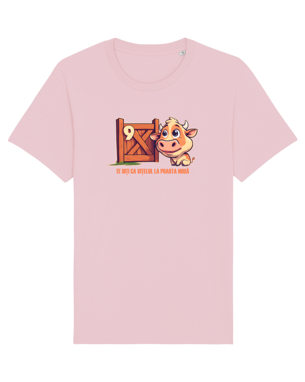 Tricou mânecă scurtă Unisex Rocker Cotton Pink