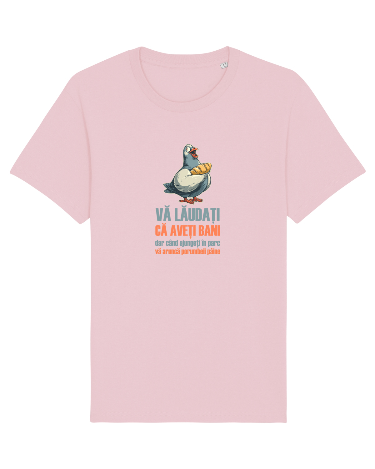 Tricou mânecă scurtă Unisex Rocker Cotton Pink