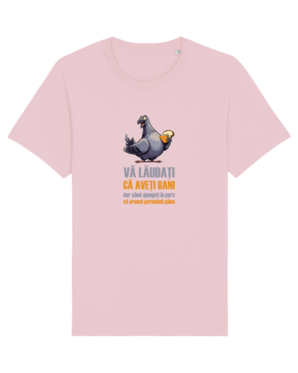 Tricou mânecă scurtă Unisex Rocker Cotton Pink