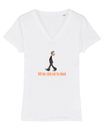 VII DE ZICI CA TE DUCI Tricou mânecă scurtă guler V Damă Evoker