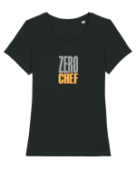 ZERO CHEF - CHEF ZERO Tricou mânecă scurtă guler larg fitted Damă Expresser