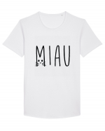 Miau  Tricou mânecă scurtă guler larg Bărbat Skater