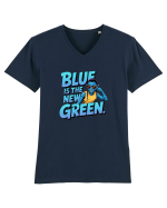 ALBASTRU E NOUL VERDE - ECOLOGIE Tricou mânecă scurtă guler V Bărbat Presenter