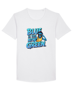 ALBASTRU E NOUL VERDE - ECOLOGIE Tricou mânecă scurtă guler larg Bărbat Skater