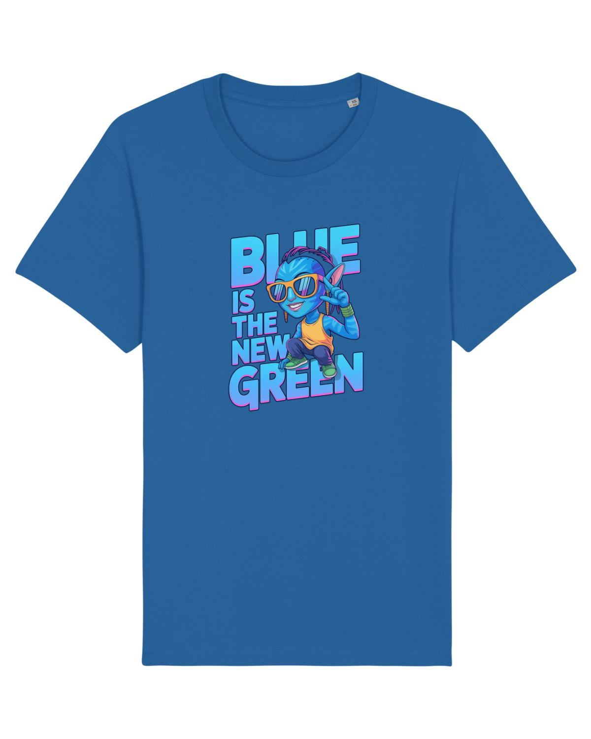 Tricou mânecă scurtă Unisex Rocker Royal Blue