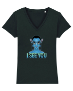 I SEE YOU - TE INTELEG - EMPATIE Tricou mânecă scurtă guler V Damă Evoker