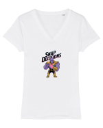 SNAP DECISIONS Tricou mânecă scurtă guler V Damă Evoker