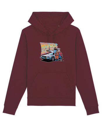 WHERE WE`RE GOING, WE DON`T NEED ROADS Burgundy