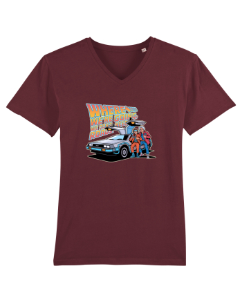 WHERE WE`RE GOING, WE DON`T NEED ROADS Burgundy