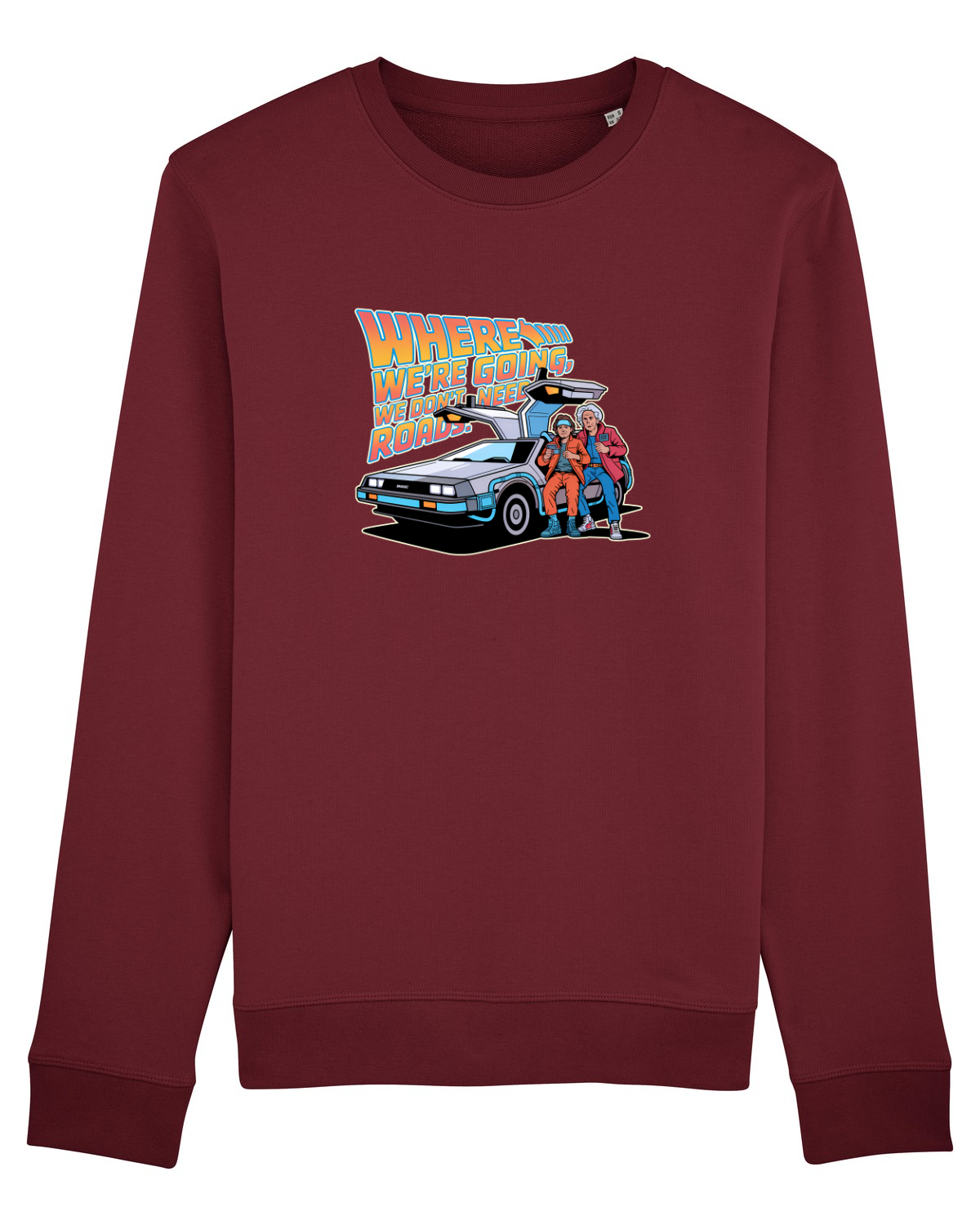 Bluză mânecă lungă Unisex Rise Burgundy