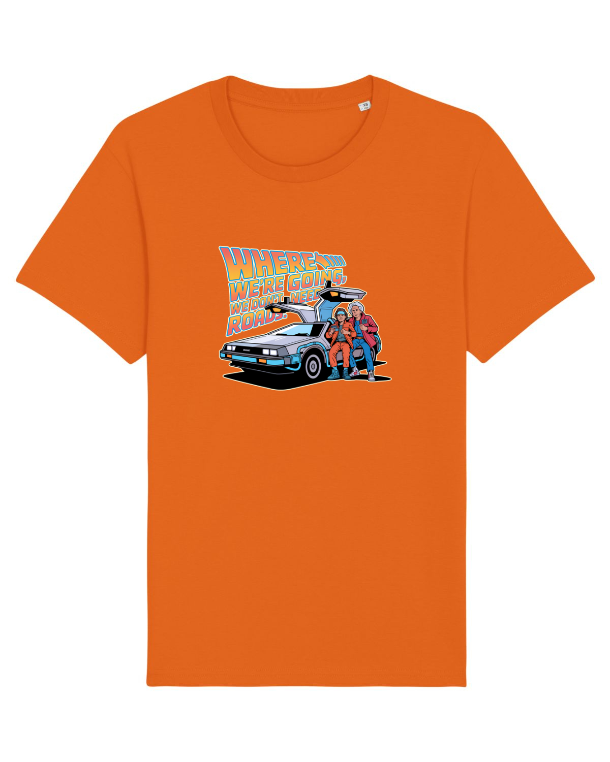 Tricou mânecă scurtă Unisex Rocker Bright Orange