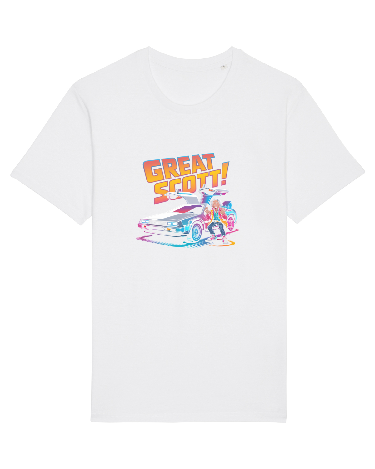 Tricou mânecă scurtă Unisex Rocker White