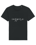 inspire (alb) Tricou mânecă scurtă Unisex Rocker