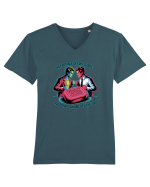THE FIRST RULE OF FIGHT CLUB Tricou mânecă scurtă guler V Bărbat Presenter
