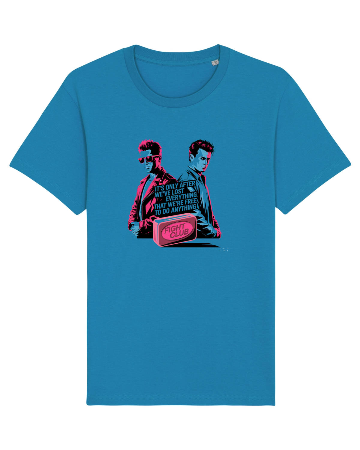 Tricou mânecă scurtă Unisex Rocker Azur