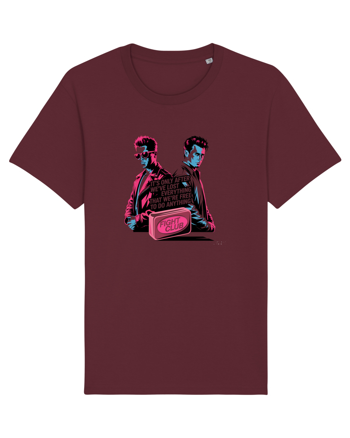 Tricou mânecă scurtă Unisex Rocker Burgundy