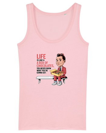 LIFE IS LIKE A BOX OF CHOCOLATES Cotton Pink