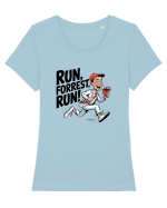 RUN, FORREST! Tricou mânecă scurtă guler larg fitted Damă Expresser