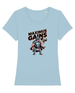 MAXIMUS GAINS Tricou mânecă scurtă guler larg fitted Damă Expresser