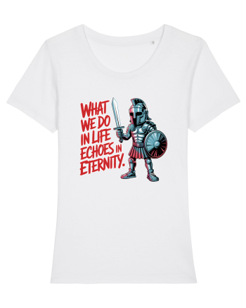 WHAT WE DO IN LIFE ECHOES IN ETERNITY- CEEA CE FACEM IN VIATA ARE ECOU  White