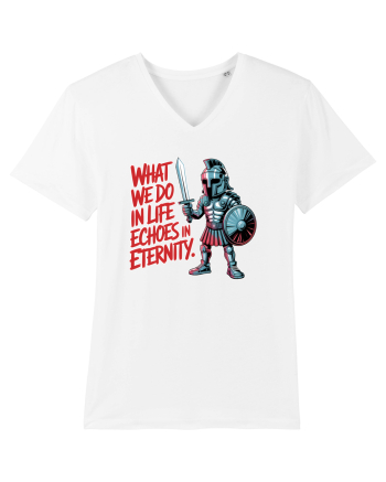 WHAT WE DO IN LIFE ECHOES IN ETERNITY- CEEA CE FACEM IN VIATA ARE ECOU  White