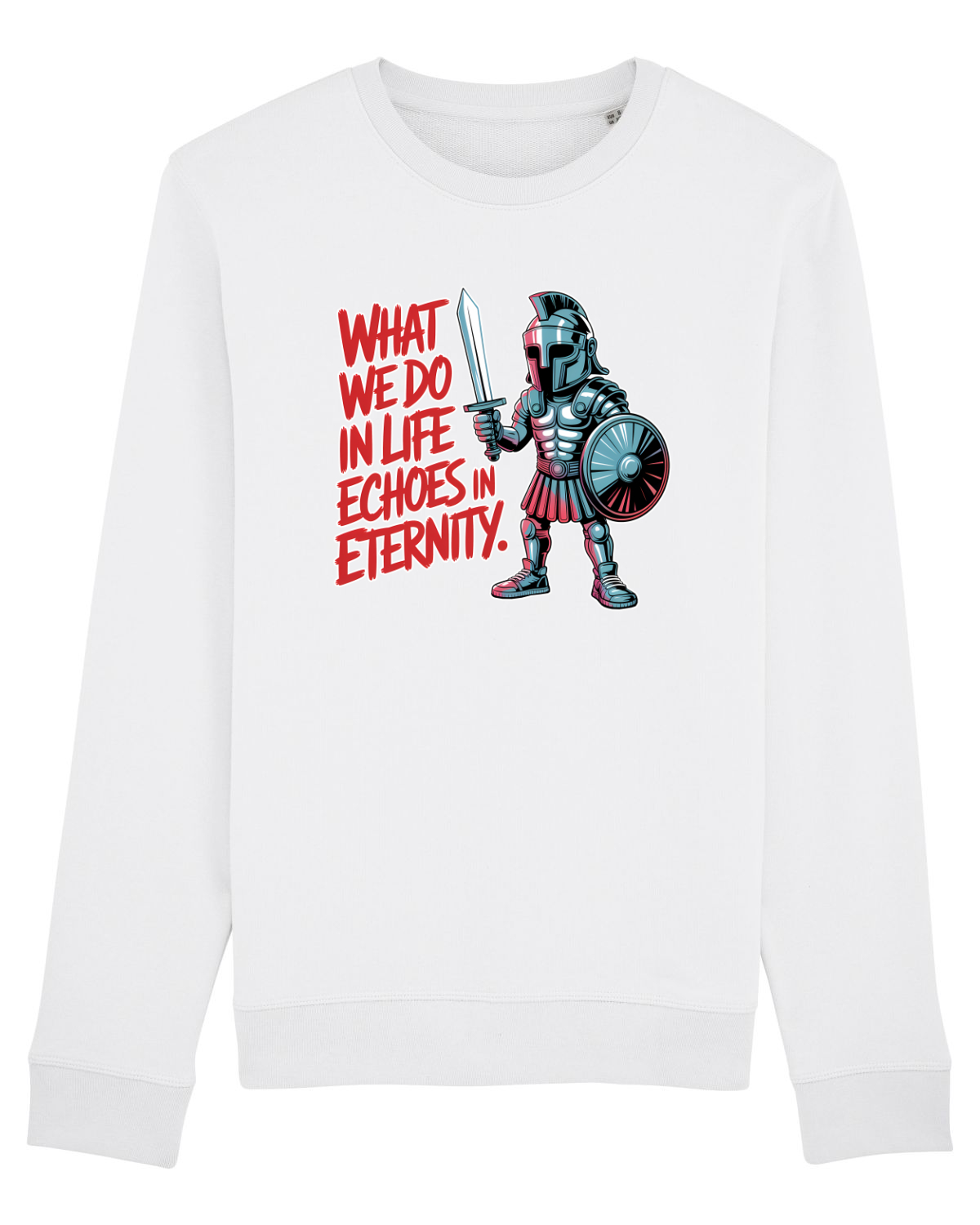 Bluză mânecă lungă Unisex Rise White