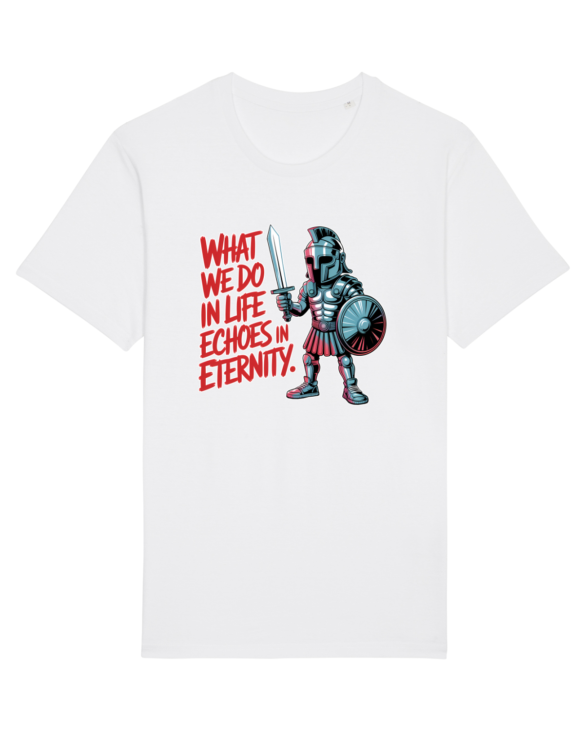 Tricou mânecă scurtă Unisex Rocker White