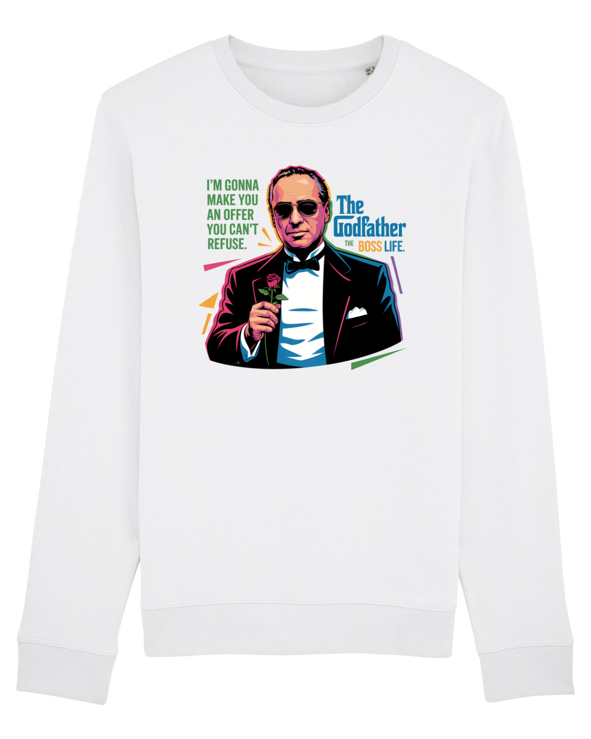 Bluză mânecă lungă Unisex Rise White