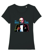 THE BOSS OF COOL Tricou mânecă scurtă guler larg fitted Damă Expresser