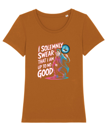 I SOLEMNLY SWEAR I AM UP TO NO GOOD - SUNT PUS PE RELE Roasted Orange