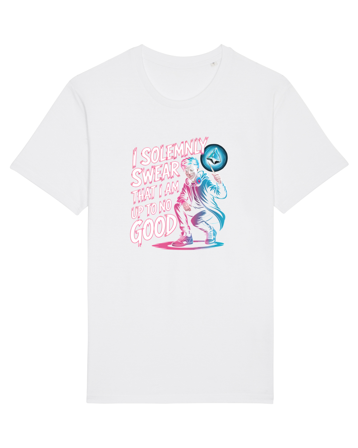 Tricou mânecă scurtă Unisex Rocker White