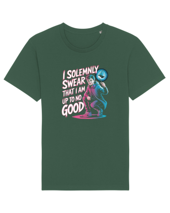 I SOLEMNLY SWEAR I AM UP TO NO GOOD - SUNT PUS PE RELE Bottle Green
