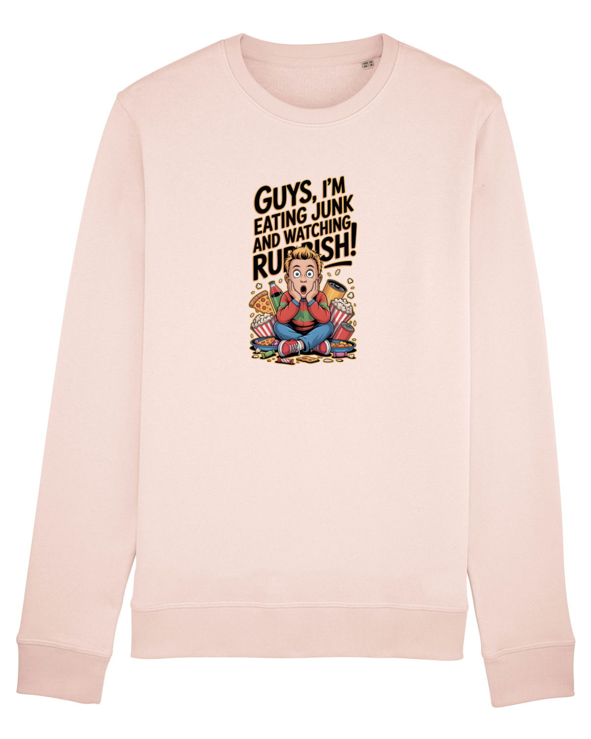 Bluză mânecă lungă Unisex Rise Candy Pink