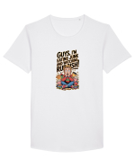 GUYS, I`M EATING JUNK AND WATCHING RUBBISH! Tricou mânecă scurtă guler larg Bărbat Skater