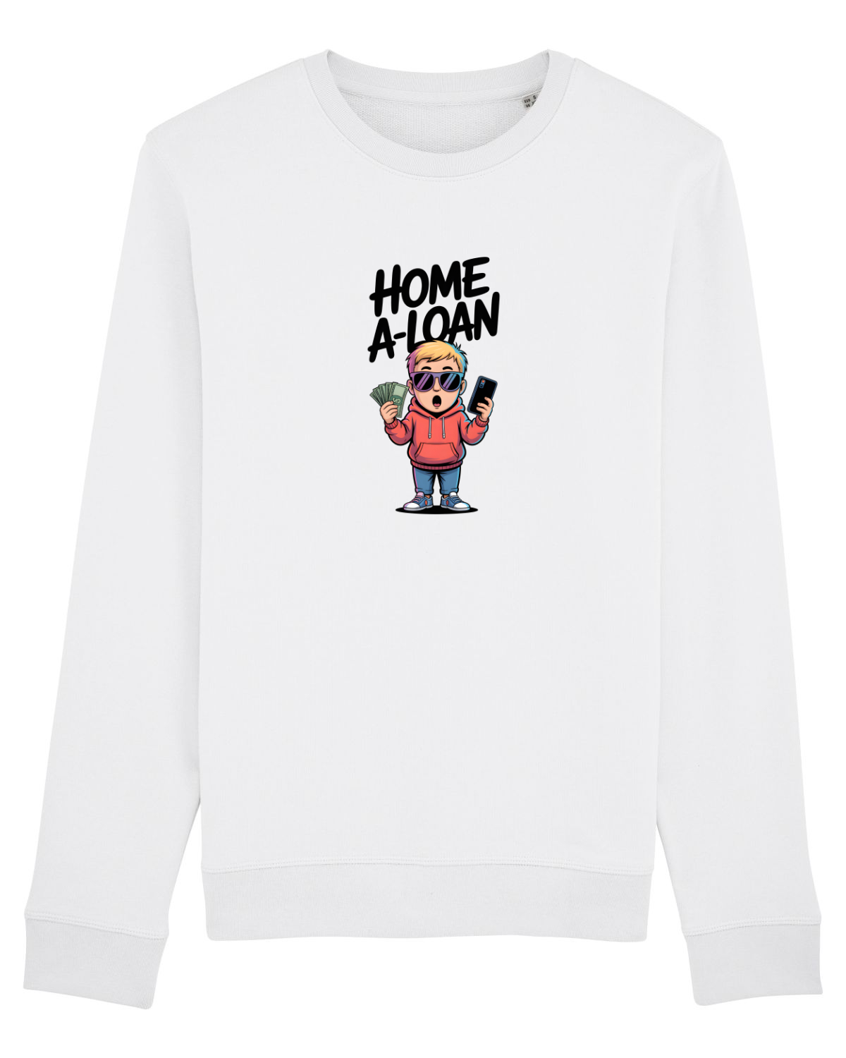 Bluză mânecă lungă Unisex Rise White