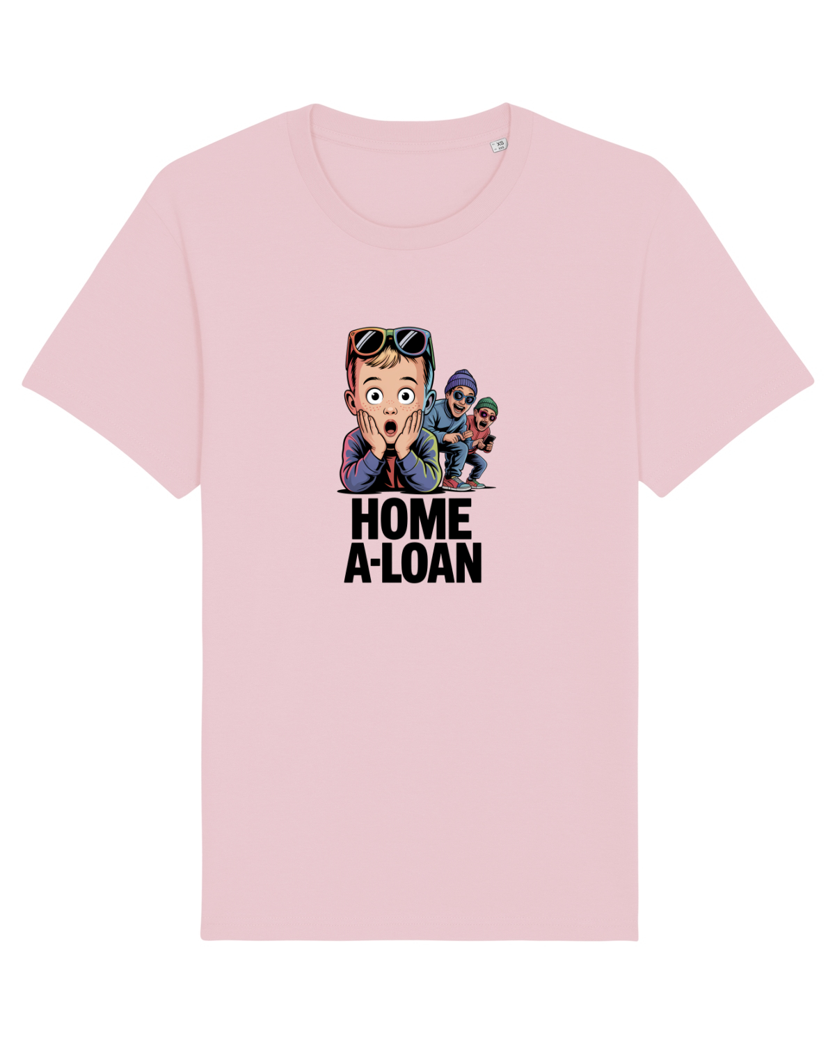 Tricou mânecă scurtă Unisex Rocker Cotton Pink