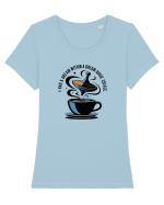 I HAD A DREAM  WITHIN A DREAM ABOUT COFFEE Tricou mânecă scurtă guler larg fitted Damă Expresser