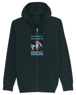 YOU MUSTN`T BE AFRAID TO DREAM A LITTLE BIGGER Hanorac cu fermoar Unisex Connector