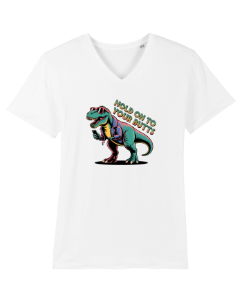HOLD ON TO YOUR BUTTS - TINETI-VA BINE - T - REX - dinozaur cu telefon 2 White