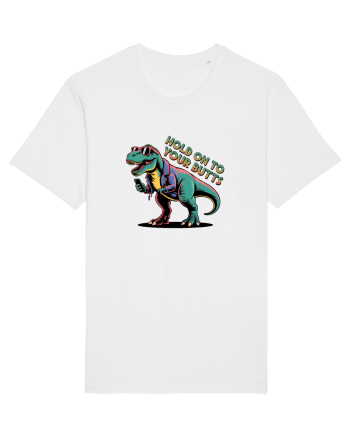 HOLD ON TO YOUR BUTTS - TINETI-VA BINE - T - REX - dinozaur cu telefon 2 White