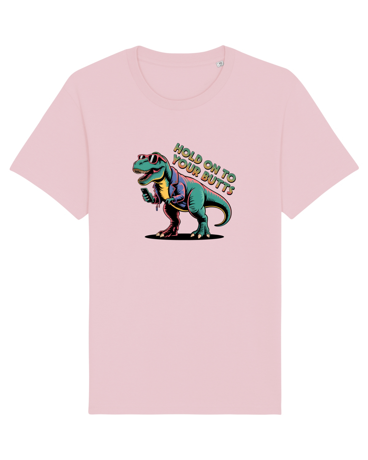 Tricou mânecă scurtă Unisex Rocker Cotton Pink