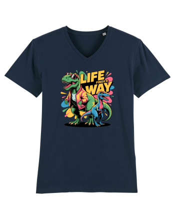 LIFE FINDS A WAY - T - REX - dinozaur  French Navy